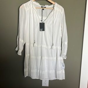 White Flowy Page Short Dress